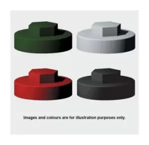 Image of TIMco 1600E55CAP Hex Cover Cap White 5/16" x 16mm Bag of 1,000