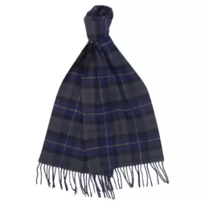 Image of Barbour Tartan Lambswool Scarf Olive Night
