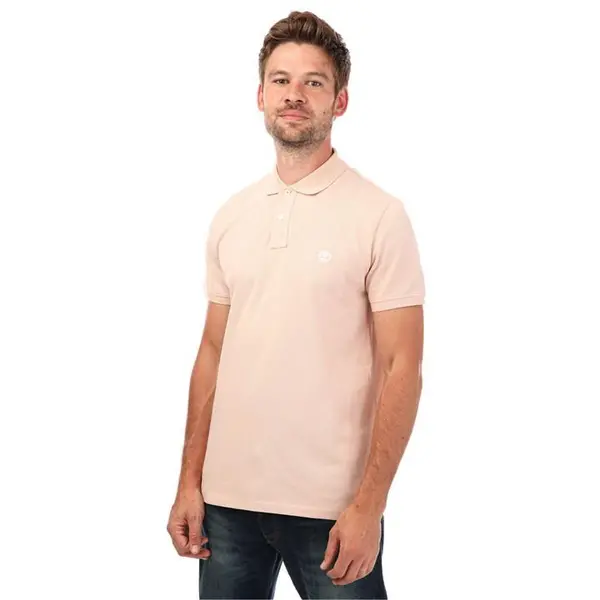 Image of Timberland Millers River Polo Shirt - Pink S