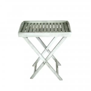 Image of Charles Bentley FSC Acacia Washed Wood Butler Tray FSC Acacia Hardwood