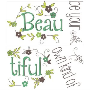 Image of Fine Decor Fine Decor Be Your Own Beautiful Wall Quote