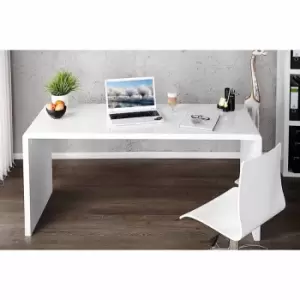 Image of Furniture Box Enzo Modern White High Gloss Desk Table