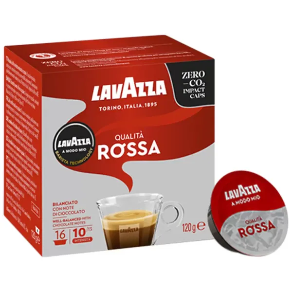 Image of Lavazza Qualita Rossa Coffee 16 Capsules
