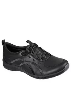 Image of Skechers Be-cool Bungee Slip On Trainers, Black, Size 4, Women