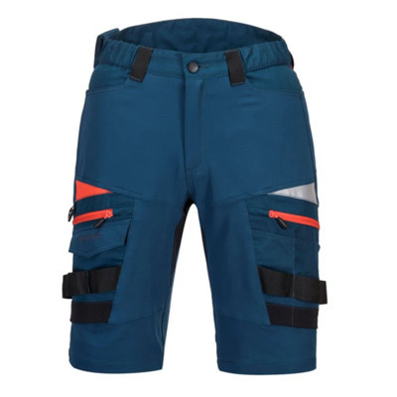 Image of Portwest DX4 Mens Detachable Holster Pocket Shorts DX444MBR40 Colour: Metro Blue