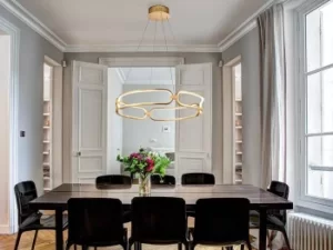 Image of Colette Integrated LED Ceiling Pendant Gold