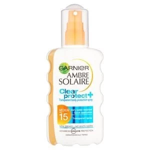 Image of Ambre Solaire Clear Protect Sun Cream Spray SPF15 200ml