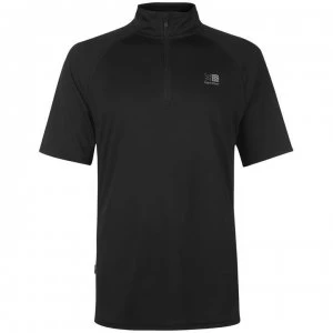 Image of Karrimor Zipped Short Sleeved T Shirt Mens - Black