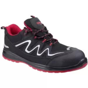 Image of Centek Mens Leather FS312 Safety Work Trainers (7 UK) (Black) - Black
