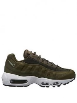 Image of Nike Air Max 95 Olive OliveWhite Size 3 Women