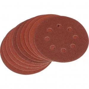 Image of Draper Hook and Loop Sanding Discs 125mm 125mm 80g Pack of 10