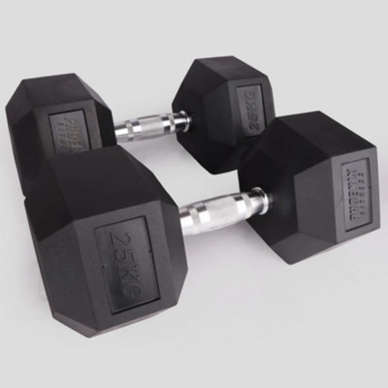 Image of Phoenix Fitness 25Kg Hexagonal Dumbbell Pair For Heavyweight Strength Workouts