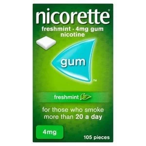 Image of Nicorette 4mg Fresh Mint Gum 105x Pieces