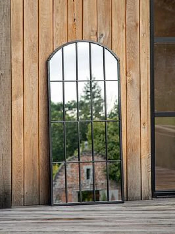 Image of Crossland Grove Henlow Outdoor Mirror Black 5.05941E+12