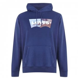 Image of Levis Batwing Hoodie - Blue Indigo