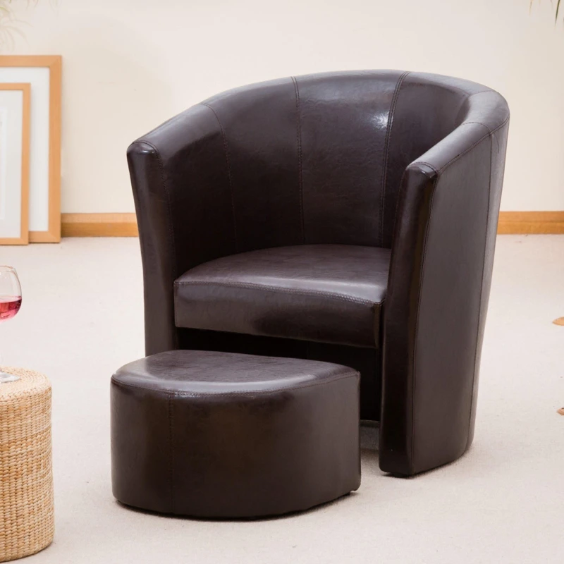 Image of Artemis Home Halewood Tub Chair in Brown Brown Unisex