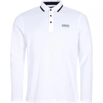 Image of Barbour International Axle L/S Polo - White WH11