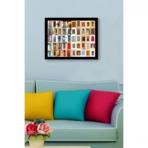 Image of SC0554 Multicolor Decorative Framed MDF Painting