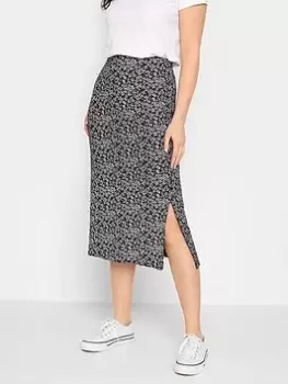 Image of Long Tall Sally Long Long Tall Sally Sally Ditsy Print Blue Skirt, Blue, Size 10, Women