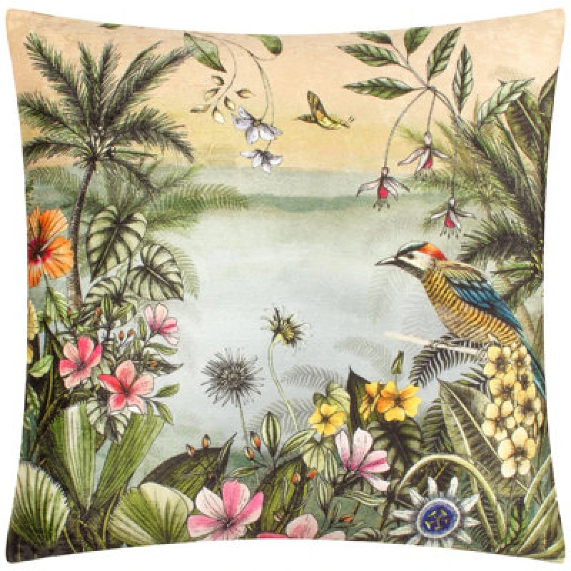 Image of Wylder Tropics Leilani Rivera Tropical Floral Polyester Filled Cushion Multi
