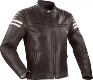Image of Segura Funky Motorcycle Leather Jacket, brown, Size L, brown, Size L