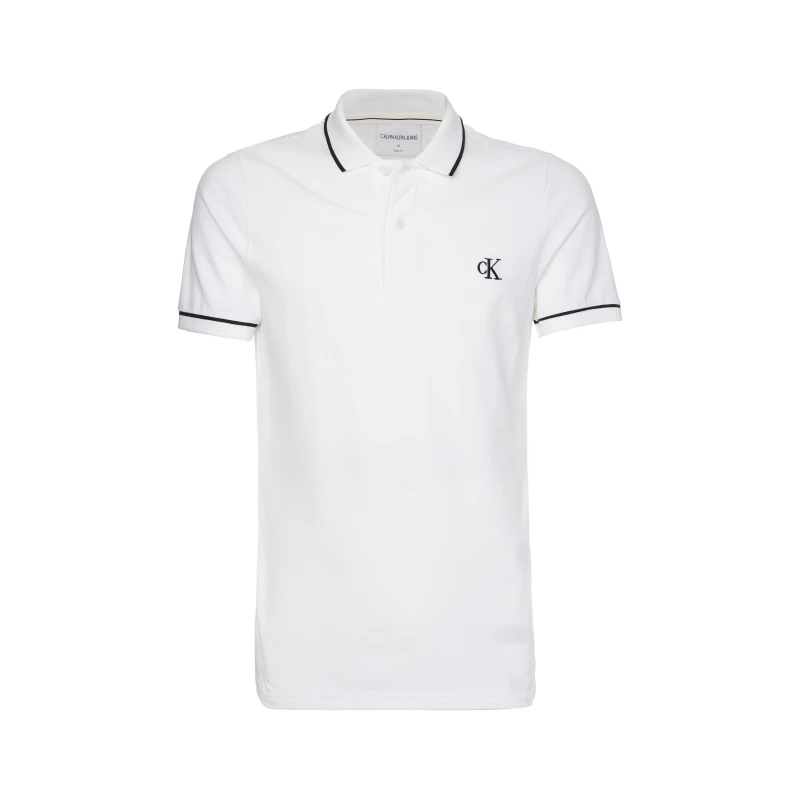 Image of Calvin Klein Jeans Slim Polo Shirt - White White S