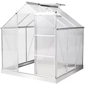 Image of OutSunny New Greenhouse Outdoors Waterproof Silver 1930 mm x 1880 mm x 2080 mm