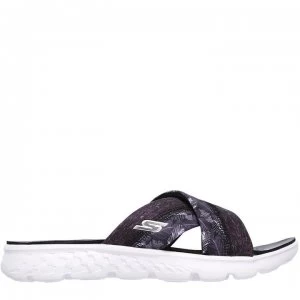 Image of Skechers OTG Tropical Flip Flops Ladies - Black/White