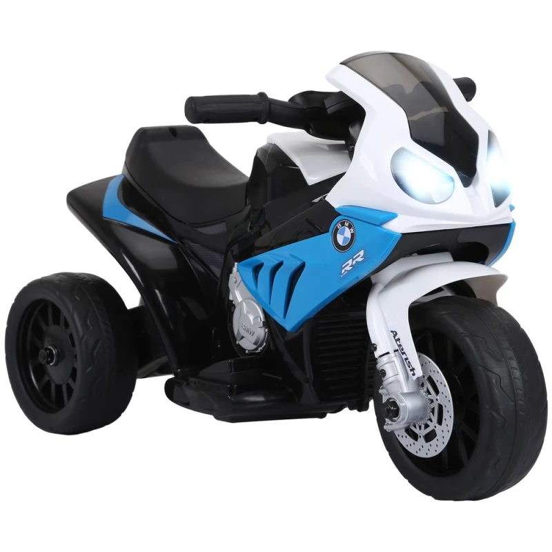 Image of HOMCOM 6V BMW S1000Rr Licensed Electric Motorbike For Kids, Blue 370-064V70BU