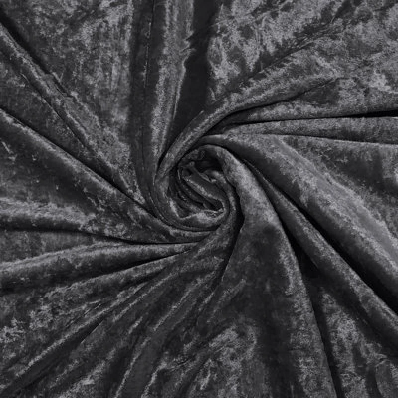 Image of Intimates Luxury Velvet Drapes Ring Top Curtains - Fully Lined, Thermal Perfect For Modern Decor And Sophisticated Style - Charcoal