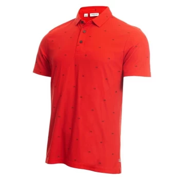 Image of Calvin Klein Golf Polo Shirt - Cayenne