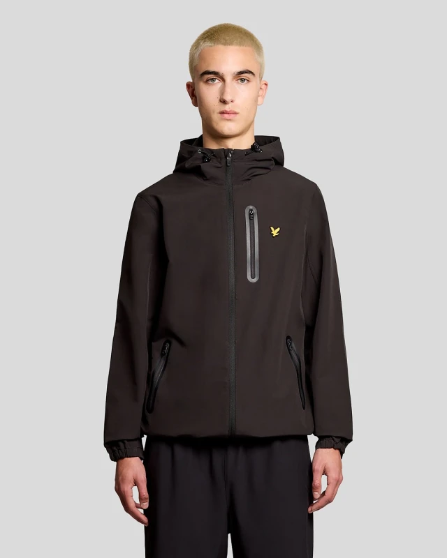 Image of Lyle & Scott Hooded jacket Lyle & Scott Noir Male S