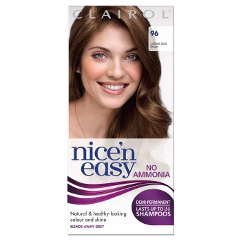 Image of Nice'n Easy No Ammonia Hair Dye Lightest Golden Brown 96, Light Golden Brown