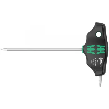 Image of Wera 05023370001 467 TORX HF T-Handle Screwdriver - HF TX 9 x 100mm