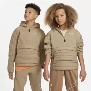 Image of Nike Air Big Kids Winterized Hoodie - Brown
