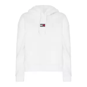 Image of Tommy Jeans Tjw Center Badge Fleece Hoodie - White