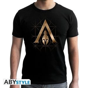 Image of Assassins Creed - Crest Odyssey - Mens Large T-Shirt - Black