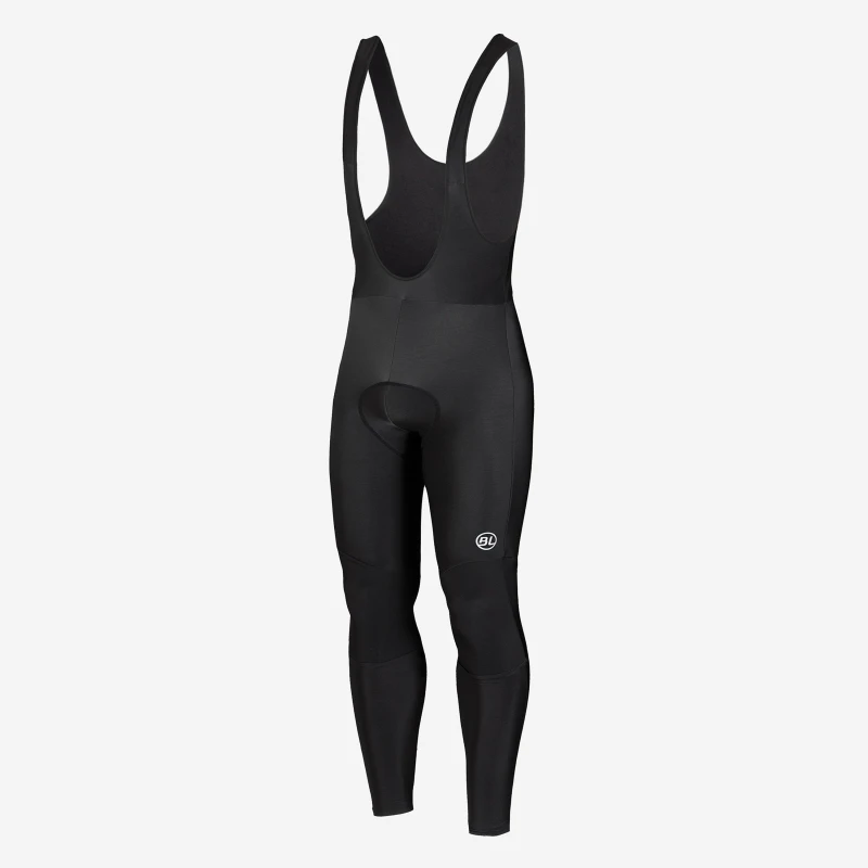 Image of Bicycle Line Mens ADRIATICA Thermal Slim Fit Bib Tights Black male Small