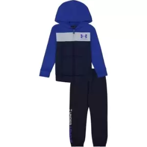 Image of Under Armour Zip Hoodie and Jogging Bottoms Set Infants - Blue