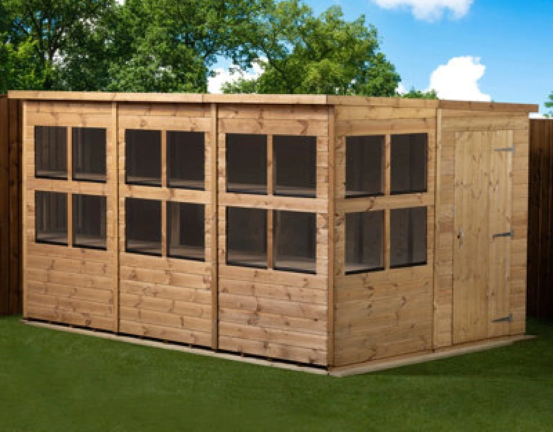 Image of Empire Sheds Empire Pent Potting Shed 12X8 Single Door