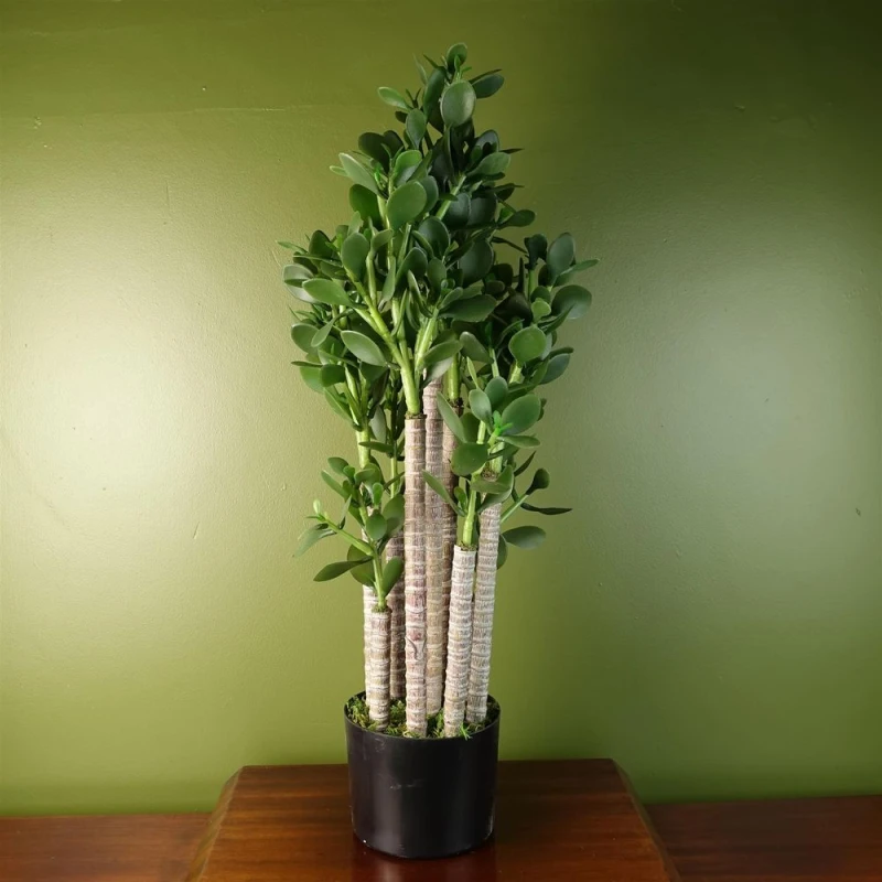 Image of Leaf Artificial Deluxe 75cm Green Jade Plant Green unisex