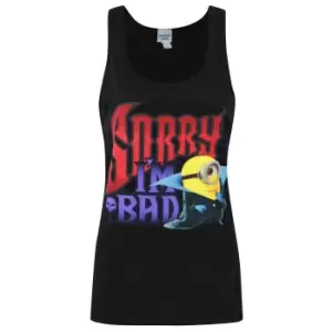 Image of Minions Womens/Ladies Sorry I`m Bad Vest (L) (Black)
