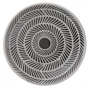 Image of Tribal Black and White Ceramic Plate 36cm