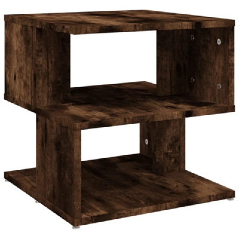 Image of Vidaxl Side Table Smoked Oak 40X40X40 Cm Engineered Wood
