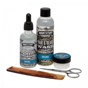 Image of Man Stuff Tidy Whiskers Gift Set 100ml