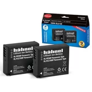 Image of Hahnel HL-PLG10HP Battery (Panasonic DMW-BLG10E) - Twin Pack