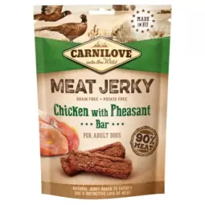 Image of Carnilove Chicken with Pheasant Jerky Bar Dog Treat 100g