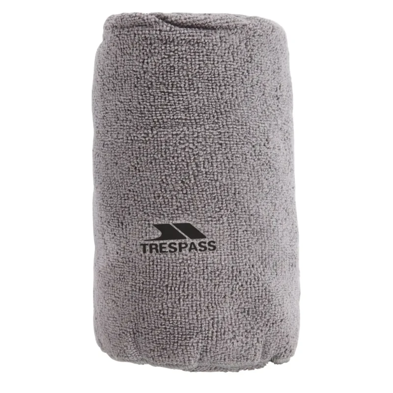 Image of Microfiber towel Trespass Transfix Gris Unisex TU