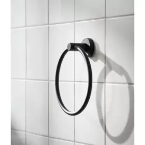 Image of Miller Bond Black Towel Ring