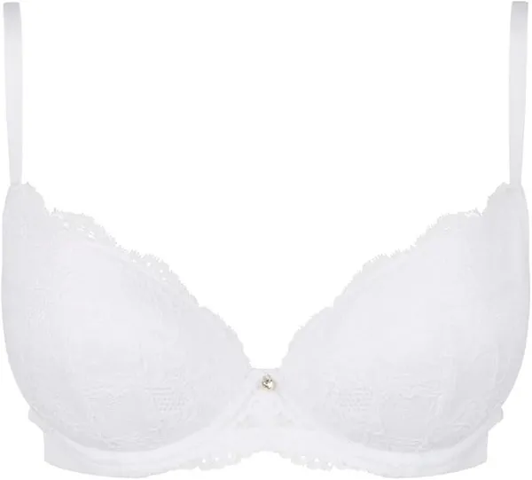 Image of Ann Summers Ann Summers Sexy Lace Plunge Bra Nude1 Nude ONE Female 44DD CD41218